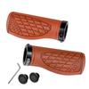 GORIX Bicycle Grip (GX-AGOO) Grip Bicycle Short Grip Cross Bike, MTB, Mini Velo, Etc. (Brown 95mm+95mm)