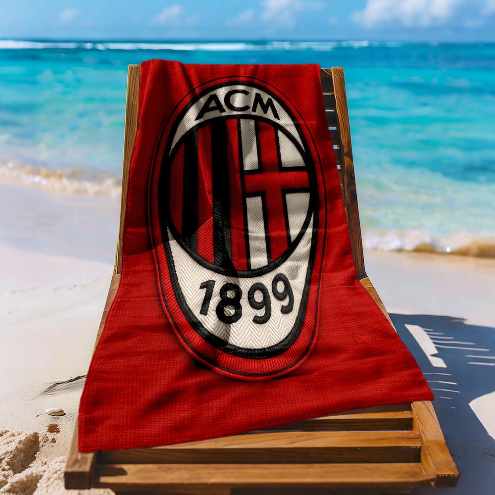 Ac Milan Beach Towel Quickdry Soft Microfiber Comfortable Lightweight