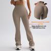 Женские брюки для йоги с высокой талией и эффектом облака: С эффектом "обнажённости", Широкие, Подтягивающие бёдра, Повседневные Длинные спортивные брюки-микроклёш