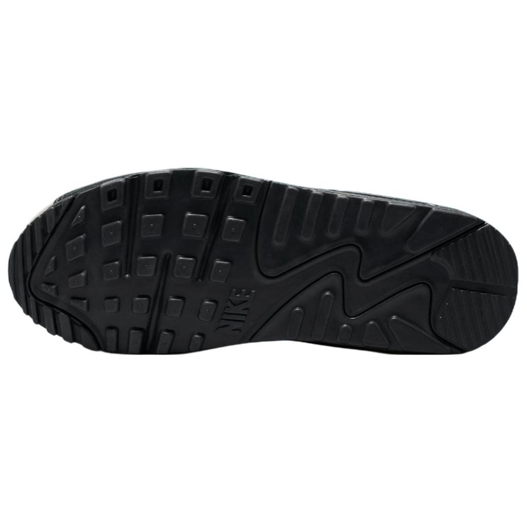 Nike Air Max 90 Устойчивые к истиранию Устойчивые к истиранию Низкие Повседневные Беговые Кроссовки Унисекс Серый Черный Оранжевый IF0670-003