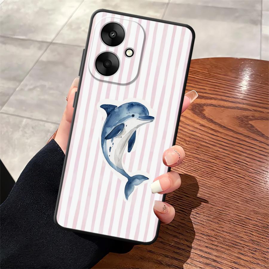 Чехол 'Морские Животные' для Xiaomi Redmi 9A 9C 12 A5 13C 10 K60 12C 9T K40 K50 Gaming A1 A2 Plus Мягкая Задняя Крышка Телефона