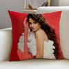 C-Камила Кабелло Чехол-подушка Чехол-подушка Наволочка, Антиклещевая Невидимая Молния, Льняная Подушка для Дивана