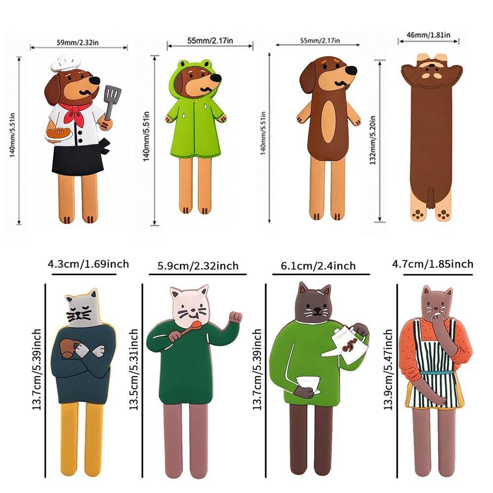 Creative Cartoon Fridge Magnets 3D Animal Phone Holder Funny Fridge Magnetic Hook Home Decoration