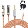 Okcsc ZT16 Headphone Cable Compatible with LCD Series Replacement Cable for Earphones and Headphones 16 Core Pure Copper For Audeze Compatible with