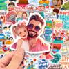 50 шт. Мультяшные наклейки на День отца - Очаровательные наклейки с папой для подарков, вечеринок, DIY