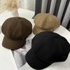 Korean Style Cloud Berets Vintage Newsboy Fashion Octagonal Cap  for Women Girls