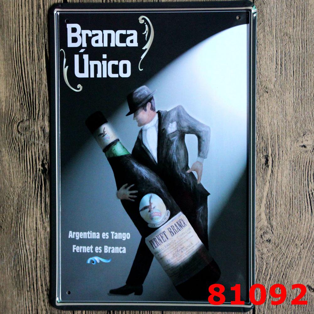 Retro Wine Tin Painting - Vintage Decor for Bar, Bedroom, or Coffee Shop