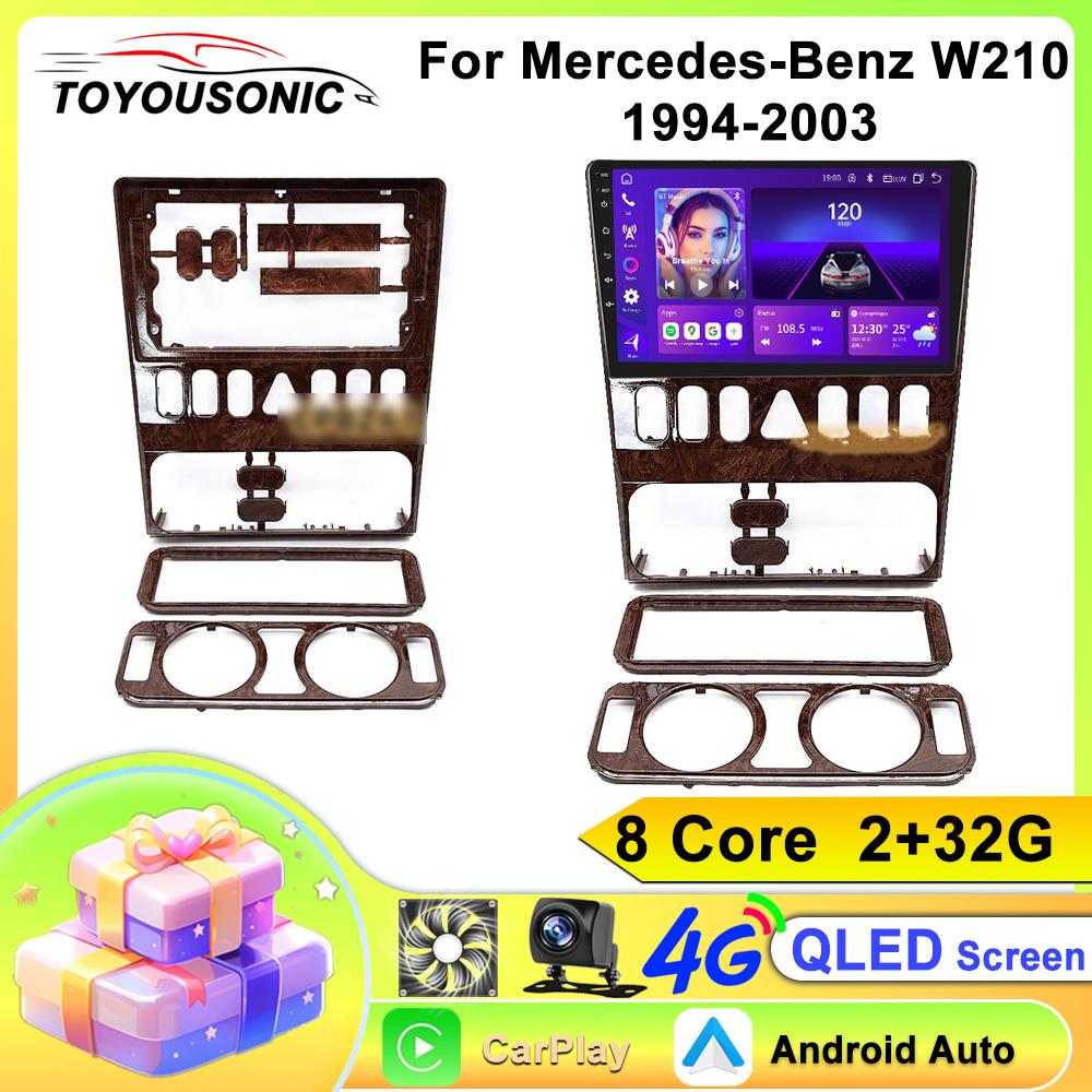 Автомобильное радио TOYOUSONIC для Mercedes-Benz W210 Android Screen Media Video Player GPS Navi Headunit Carplay 2 Din Android Auto