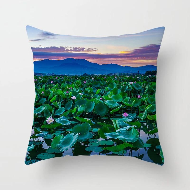 Офис Гостиная Дом Наволочка Автомобиль Украшения Красивый Цветочный Принт Наволочка