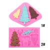 Silicone Mold for Christmas Tree, Snowflake, Elk, and Icicle Decorations