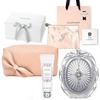 [Gift Wrapped] JILLSTUART White Floral Hand Cream & Compact Mirror Pouch Gift Set Coffret [Genuine Gift Box, Shop Bag, Message Card Included]