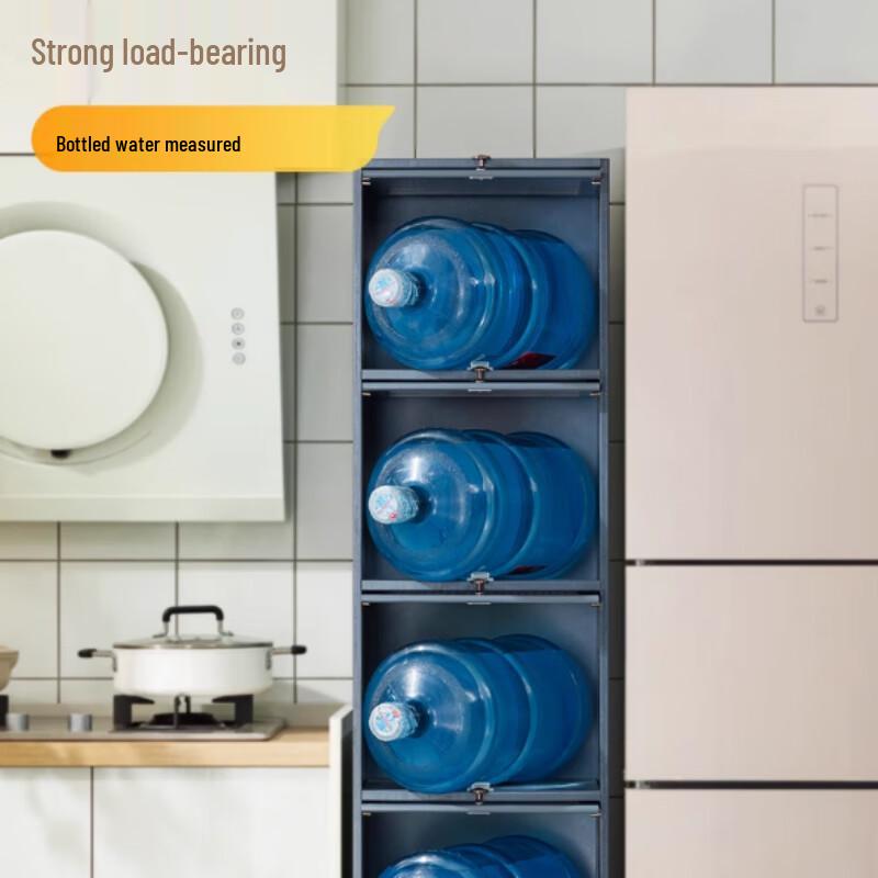 Узкий напольный шкаф Bieying с откидными дверцами