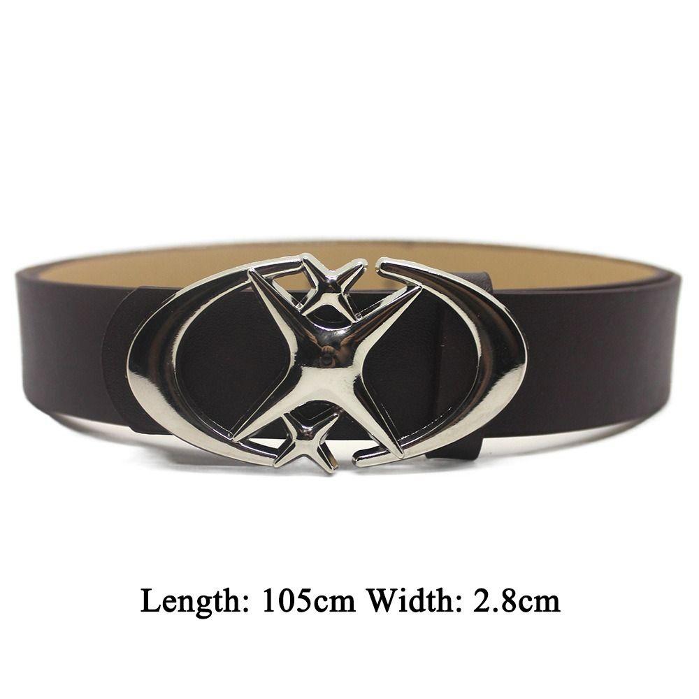 Панк Y2k Ремень Луна Звезда Дизайн Панк Ремень Винтаж Декоративный Ремень Мужчины Женщины