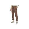 Embroidered Letter Elastic Waist Jogger Knit Pants Women Bottoms Light-Brown DV6472-270
