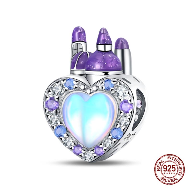 Подходит S925 оригинальный браслет с подвесками для женщин S925 стерлингового серебра изысканный зеркальный замок кулон бусины DIY ювелирные изделия подарок новый в