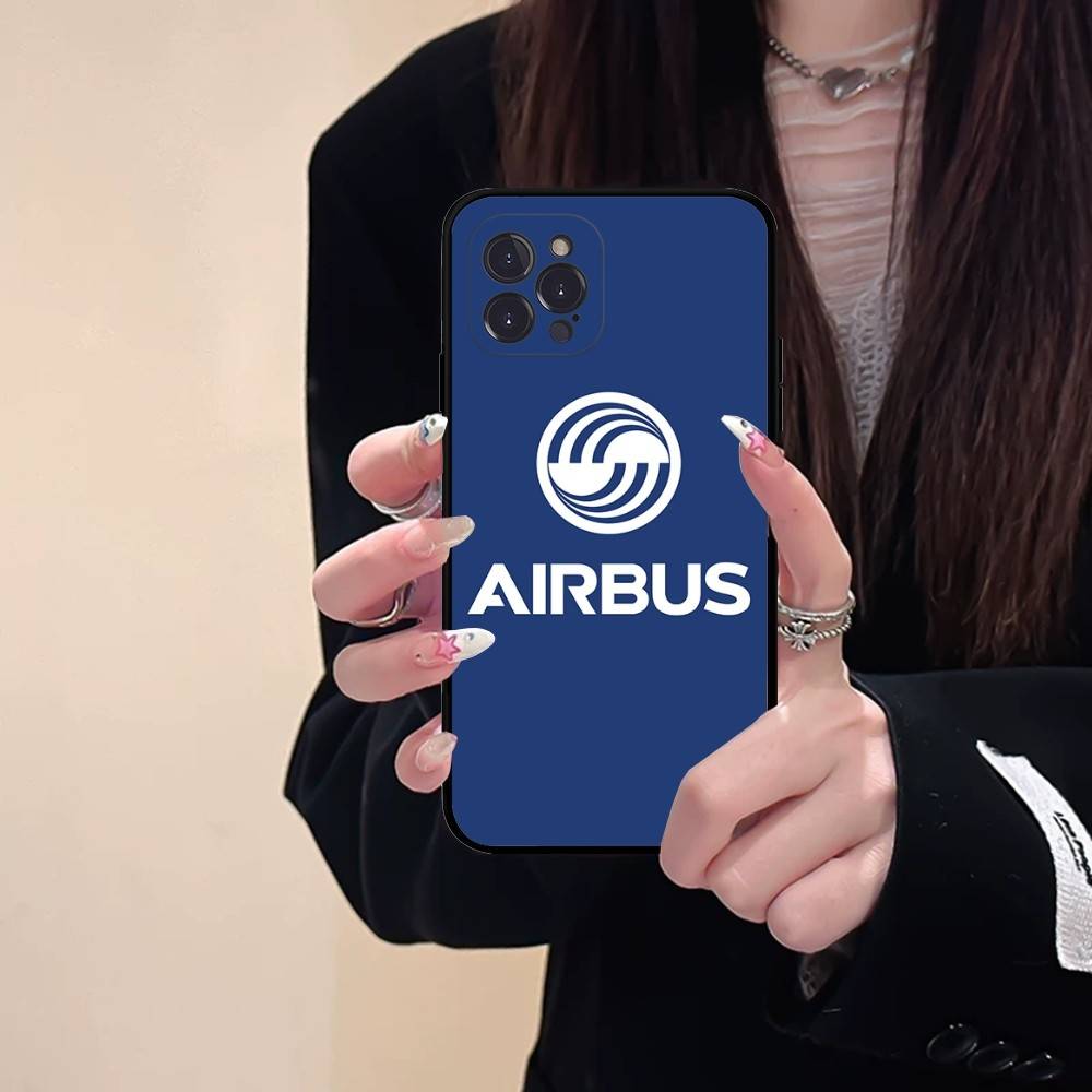 Чехол для телефона с логотипом A-Airbus для IPhone 16 15 14 13 12 11 17 Pro Max Простота Задняя панель Мягкий чехол из ТПУ