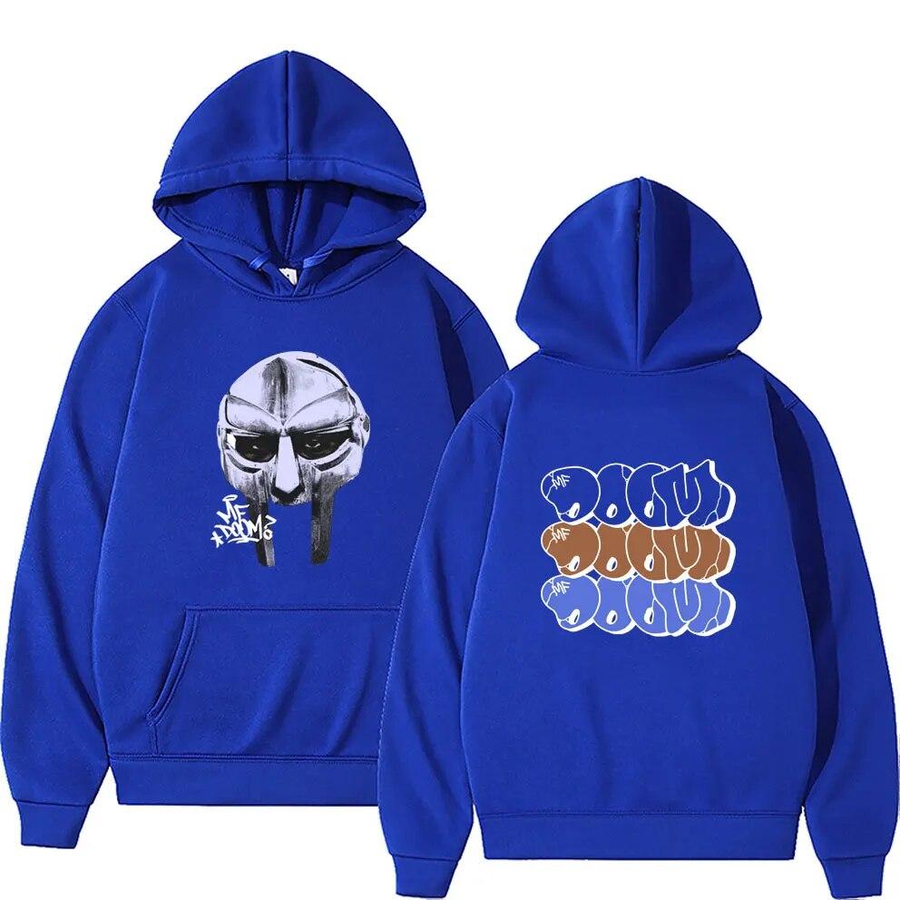 Рэпер Mf Doom Mask Madlib Madvillain Толстовка с графическим принтом унисекс Хип-хоп Модный тренд Толстовка унисекс Винтажные негабаритные толстовки