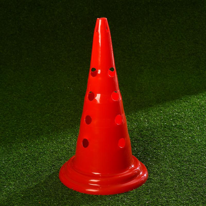 Thickened Round Bottom Football Hurdles with Holes - 30/52cm Multifunctional Training Cones