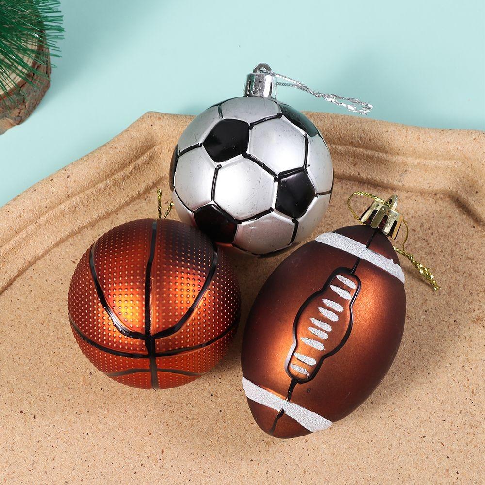 6Pcs Plastic Christmas Tree Ornament 6cm Electroplated Ball Christmas Decorations