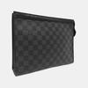 [Pre-Owned] Louis Vuitton Pochette Voyage MM 'Black Damier Graphite Canvas' - Very Good #UHV6FL