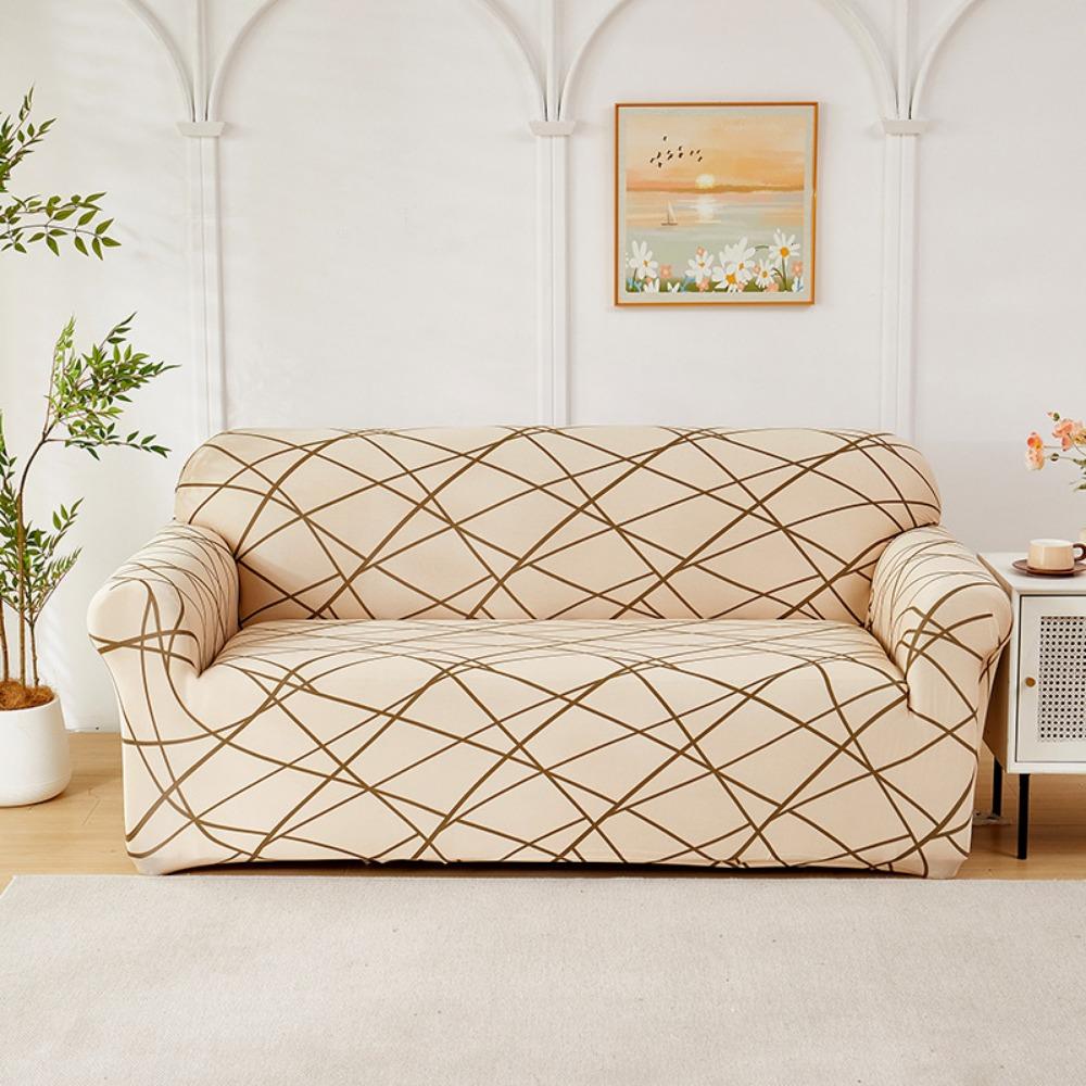 Эластичный диванный чехол с принтом Универсальный тянущийся протектор для дивана Защитник мебели