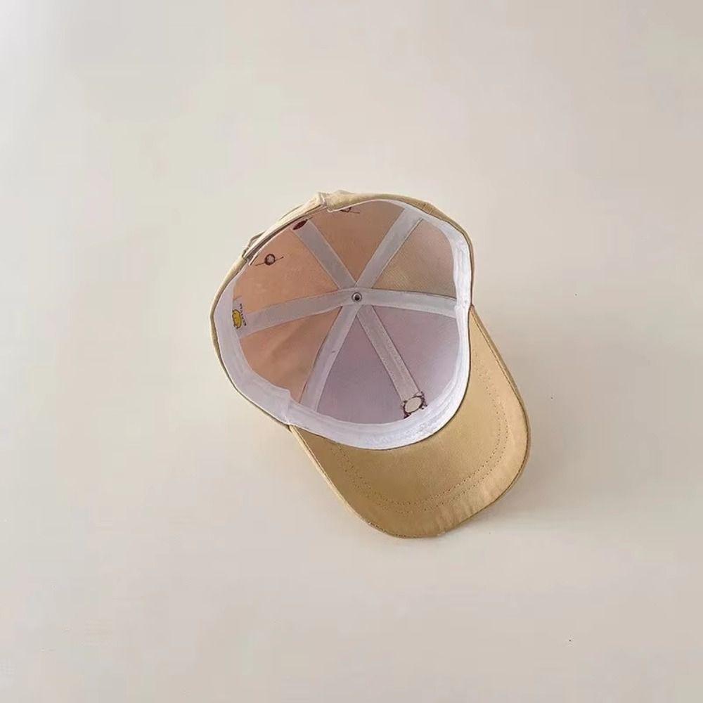 Cute Toddler Peaked Cap Cartoon Bear Baby Sun Visor Hat Lightweight Baby Baseball Hat  Travel