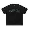 Cross-border new graffiti letter printing European and American street trendy brands loose and versatile casual men's and women's short-sleeved round