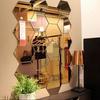 12/24/28/30Pcs Hexagonal Self Adhesive Mirror Effect Wall Sticker Living Room