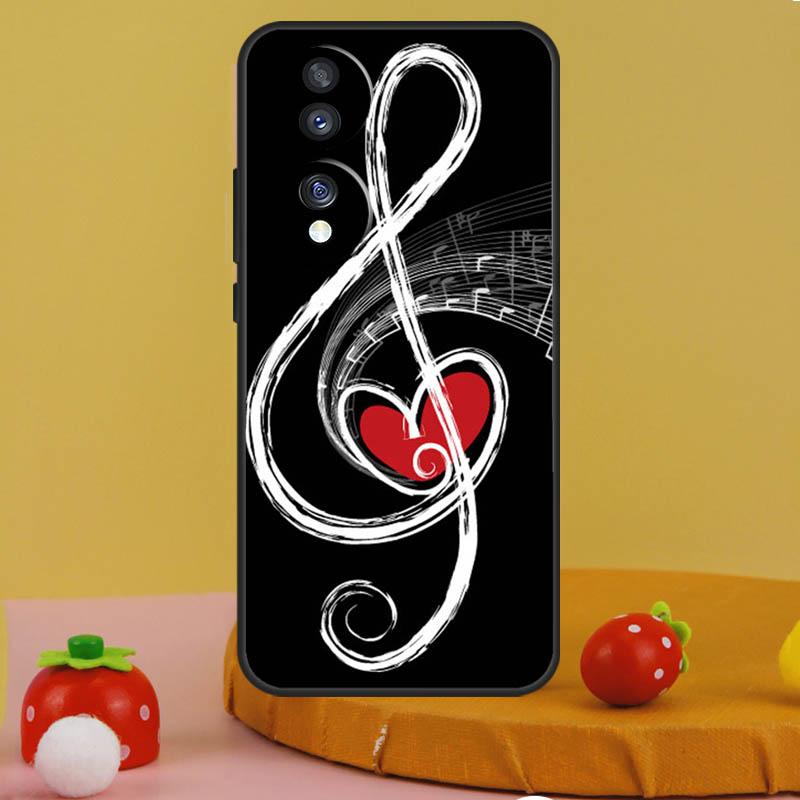 Символ Музыкальная нота Чехол для пианино Для Honor 200 Pro X9c X9a X8a X7a X6a X7 X8 X9 X8b X9b 50 70 90 Magic 6 5 Lite Чехол