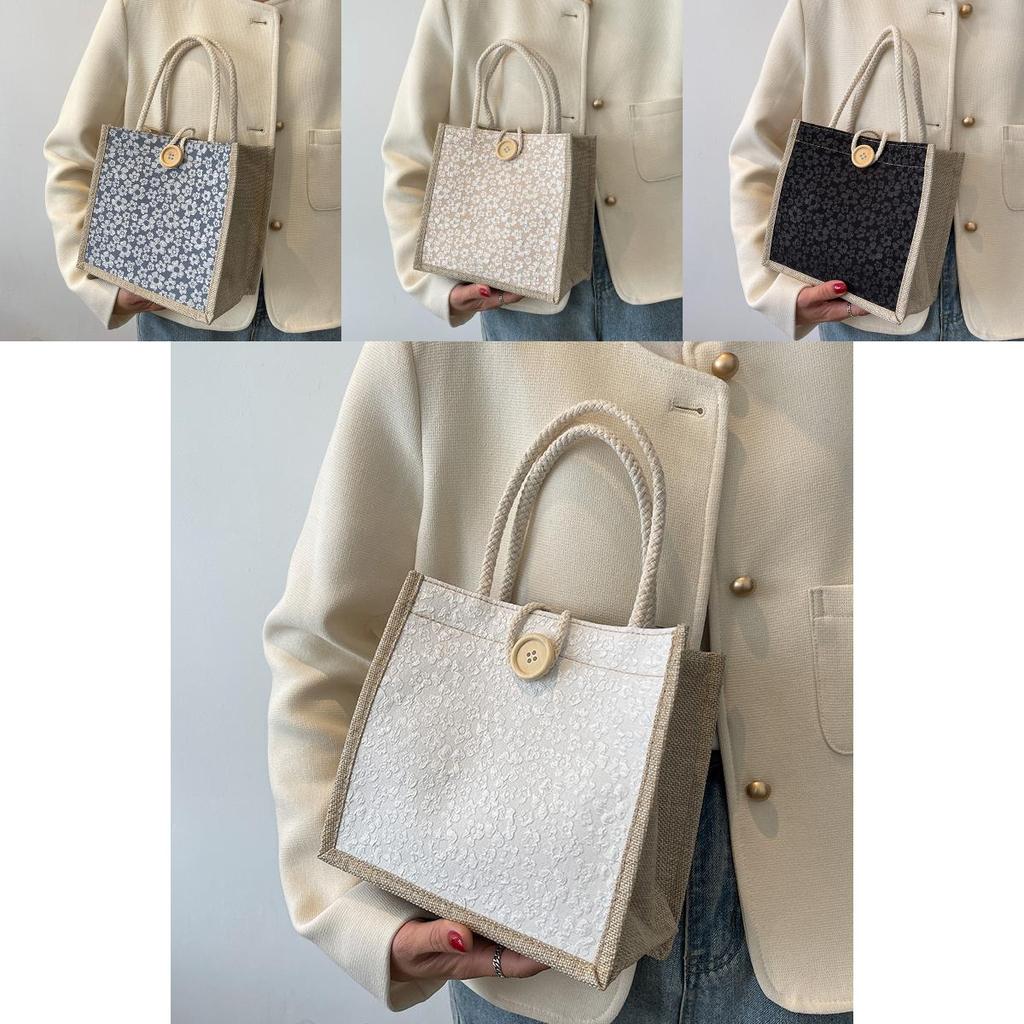 Стильная ручная сумка из мешковины для женщин 2023 Шикарная и классная сумка для работы и путешествий В стиле маленькая сумка через плечо Доступна в нескольких цветах