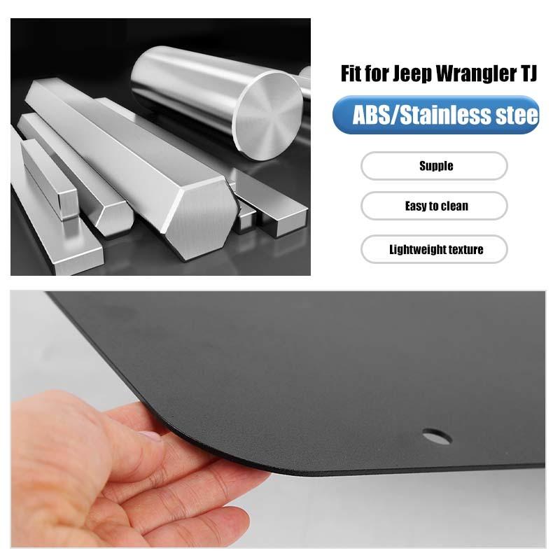 Spare Tire Carrier Filler Plate Tailgate Plug Vent Plate Cover For Jeep Wrangler TJ 1997-2006 Exterior Accessories