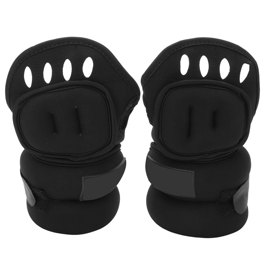 1 пара 2,5 кг утяжелителей для запястий с отверстиями для больших пальцев, перчатки с утяжелителями на половину пальцев для тренировок