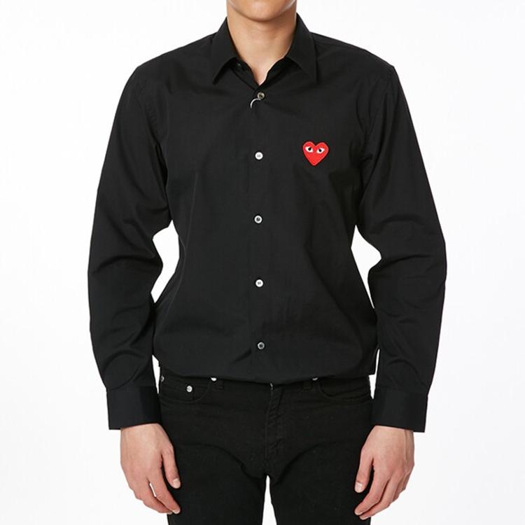 CDG Play Shirt Fall Men's Black AZ-B002-051-1
