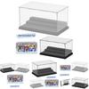 Multicolor Base With Transparent Panel Diy Building Block Display And Storage Box
