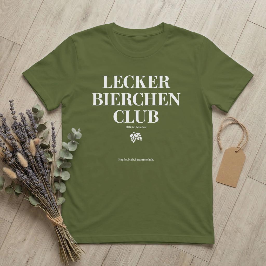 Unisex Lecker Bierchen Club T Shirt Tasty Beer Drinking 100 Cotton Clothes Casual Short Sleeve O Neck Tees Graphic TShirts
