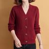 Fall Winter Sweater Coat Single-breasted Thick Knitted Long Sleeve Warm Soft Elastic Buttons Loose One Size Lady Cardigan Sweater Jacket