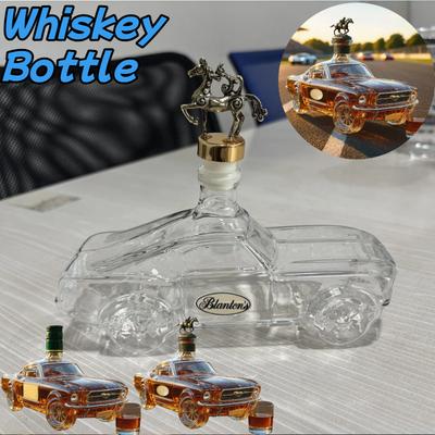 Полицейская машина Бутылка виски Мотоциклетный двигатель Бутылка вина V-образный двигатель Бутылка Ручная работа Двигатель Хэллоуин Бар Аксессуары для виски