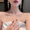 Серьги с жемчужной бахромой Новые популярные высококлассный дизайн легкая роскошь темперамент серьги-гвоздики женские весна