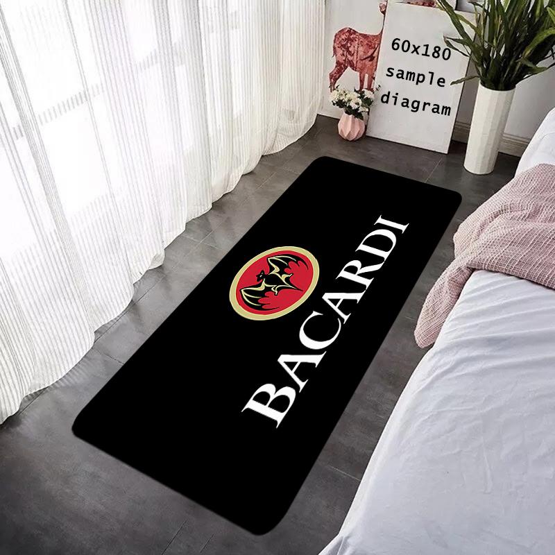 House Entrance Doormat Bacardis Rum Black Bat Hallway Carpet Living Room Rugs Non-slip Foot Carpets Bathroom Rug Floor Mats