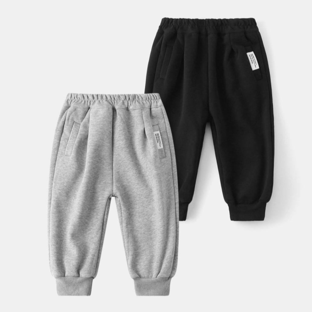 Children's Thick Pants, Autumn and Winter Boys' Composite Fleece Sports Pants, Baby Warm Pants