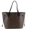 Neverfull MM Tote Bag N51105 Brown Damier Canvas Women Used