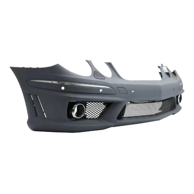 Решетка накладки переднего бампера для Mercedes W211 (2003-2006 гг.) - Коды деталей: 2118850453, 2118850753