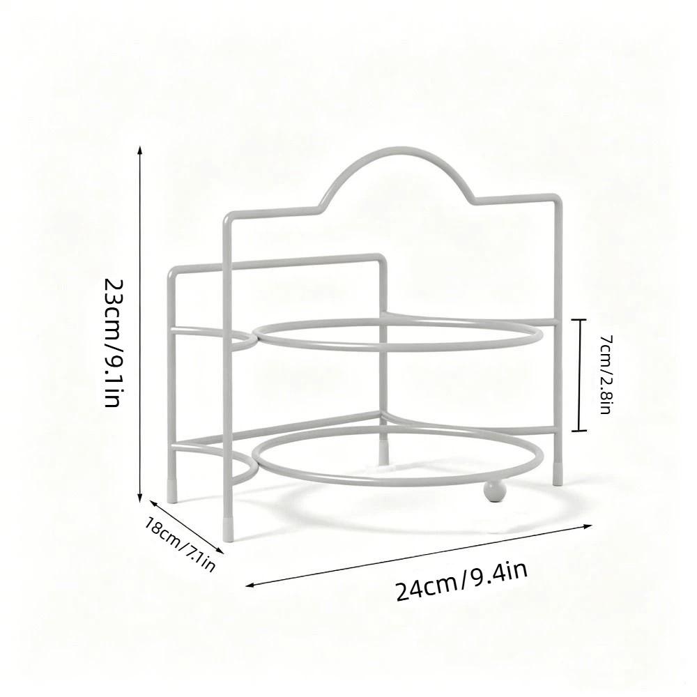 Double Layer Kitchen Prep Rack Floor Standing Kitchen Storage Shelf Preparation Dish Rack Kitchen