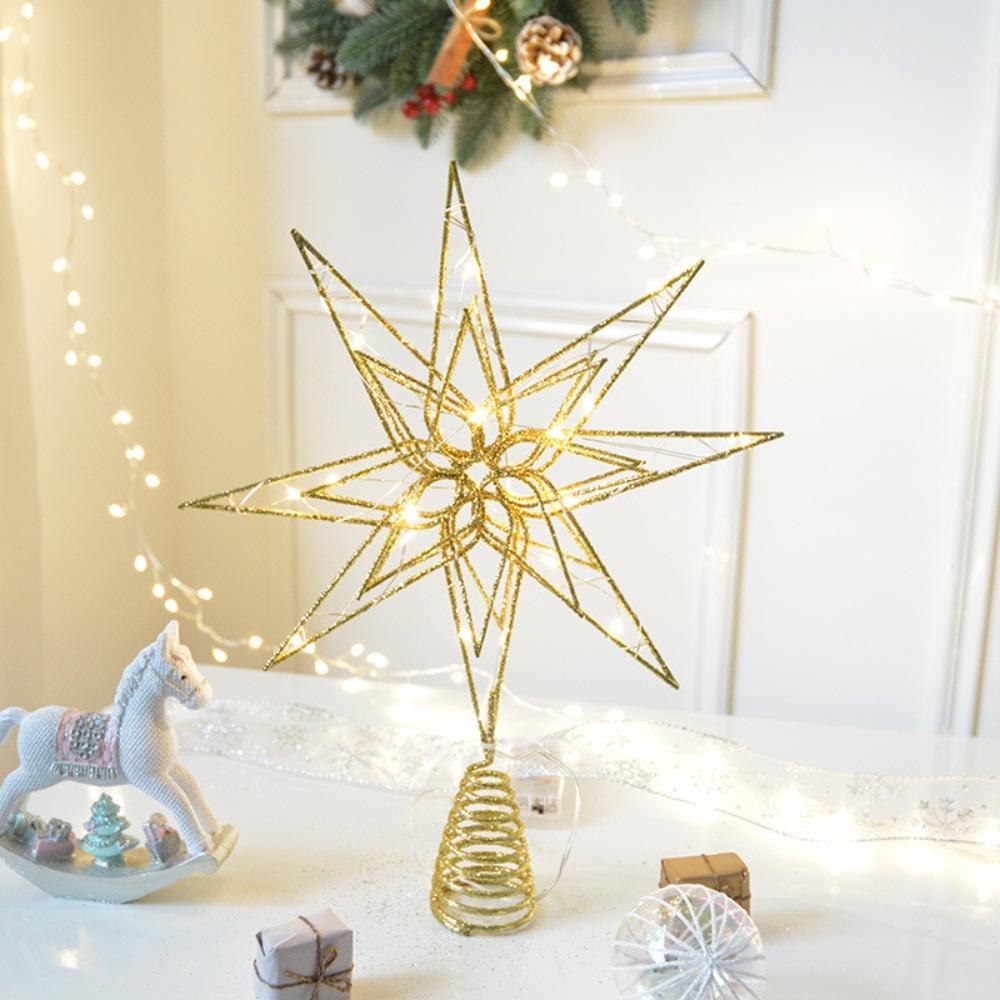 Glowing Christmas Treetop Decoration LED Lights Christmas Ornaments  Shopping Mall