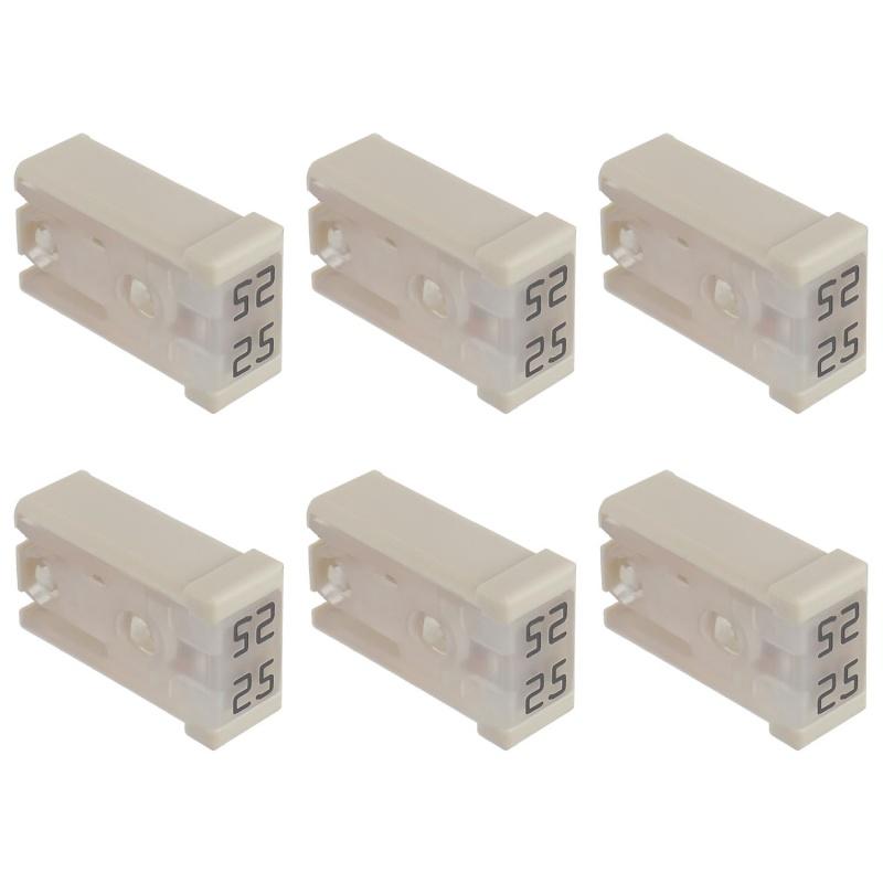 10 ШТ 15A 20A 25A 30A 40A 50A 60A 32V Миниатюрные прорезные автомобильные предохранители-картриджи формы MCASE 4