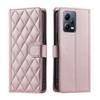 For Xiaomi Redmi Note 8,Poco M3,Redmi 10X 4G,Redmi Note 9 Pro,Note 11,Note 12,K50,K60...PU Leather Diamond Checkered Pattern Wallet Handbag Case Cover