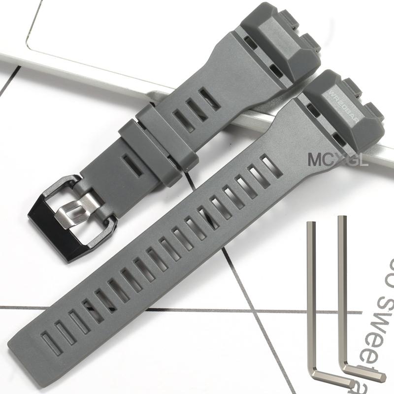 Сменный ремешок GBD100 Подходит для Casio GBD-100 GBD-100-1/1A7/100SM-4/2A Мужской Спортивный Водонепроницаемый Браслет Резиновый Ремешок для Часов