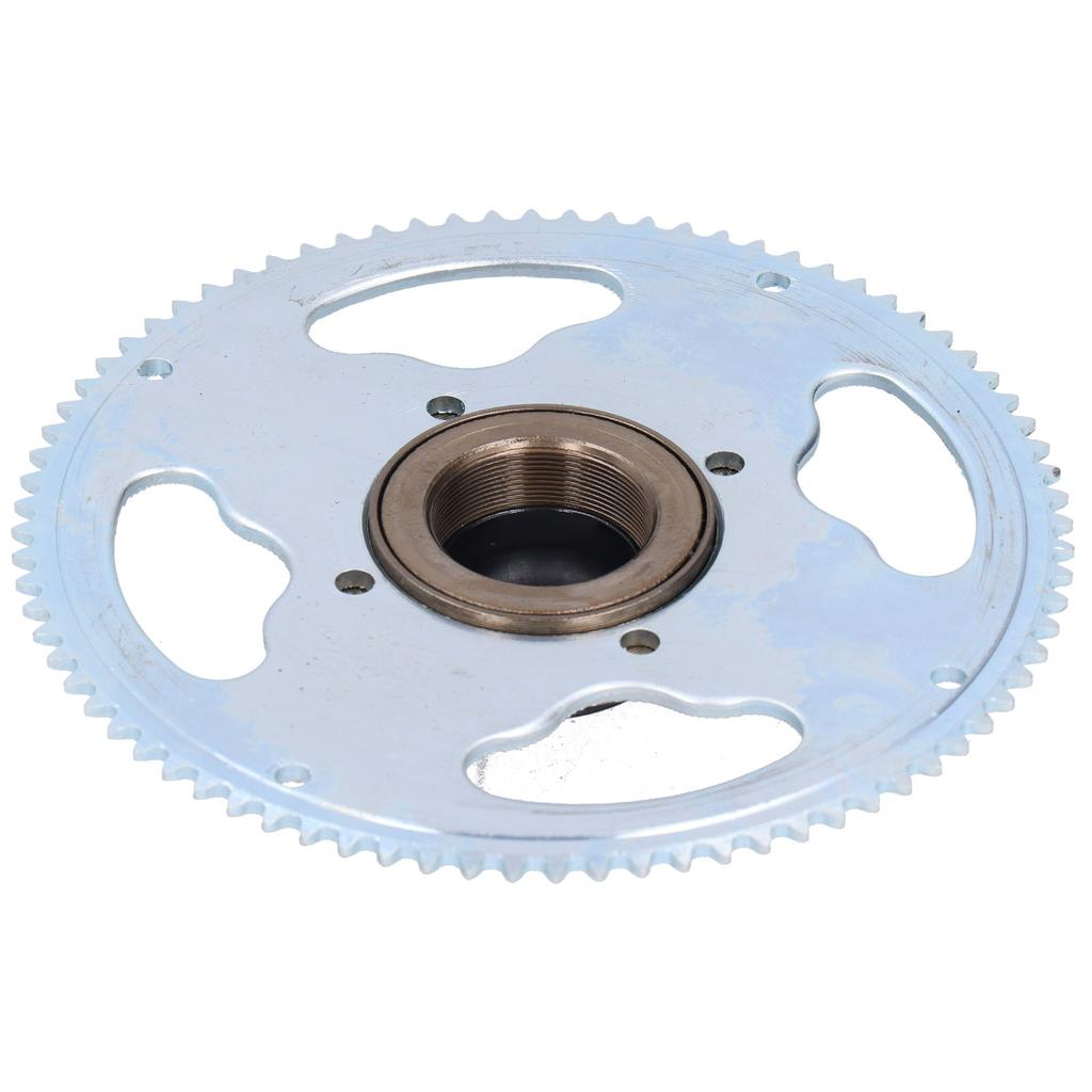 25H 80 Teeth Crankset with Freewheel Connector Set Accessory for Electric Bicycles Modification
