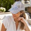 Breathable Mesh Lace Baseball Cap Embroidered Flowers Lightweight Sunscreen Sunshade Hat Sun Protection Rebound Cap Travel
