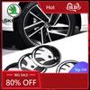 Car Sticker 2025 New 4Pcs 56MM Car Aluminum Logo Wheel Center Hub Caps Stickers For Skoda Octavia A5 3 2 VRS Vision Kodiaq Rapid